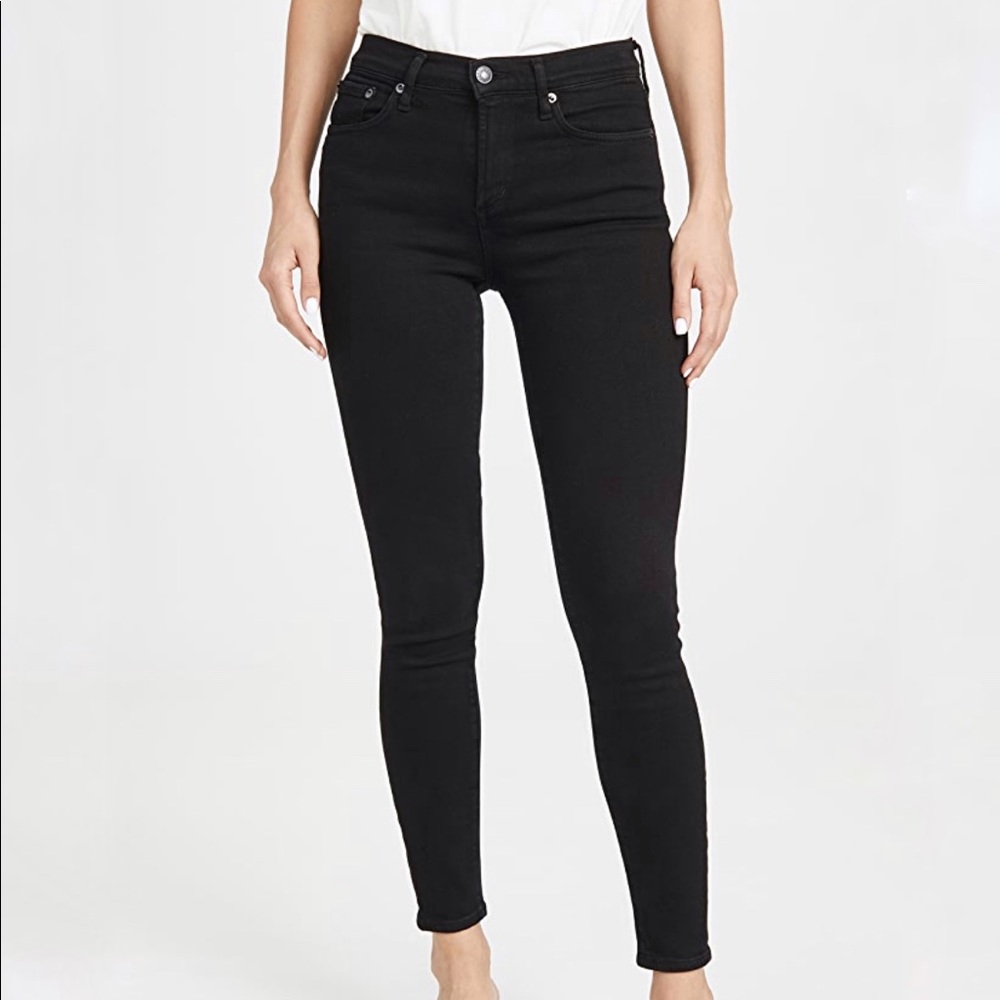 Agolde skinny slim jean in dark indigo blue colour